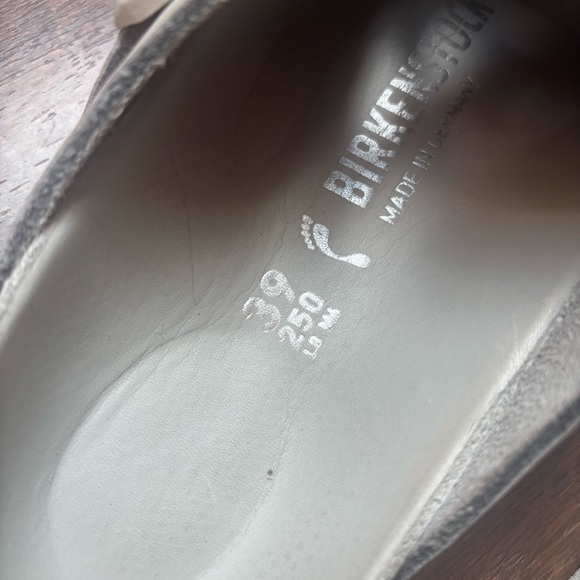 Birkenstock Exquisite Boston Gray Leather Clog Shoes size 39 - Picture 9 of 9